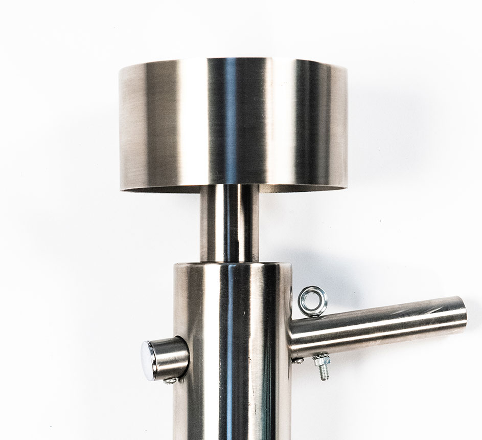 Milisten Supporto Per Bandiera Da Tavolo In Acciaio Inox – Base E Asta Telescopica, Mini Portabandiera Per Scrivania