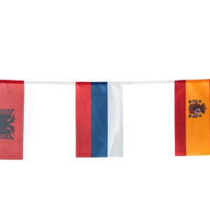 National flags banner – 24 nation flags 20×30 cm – length 8 meters
