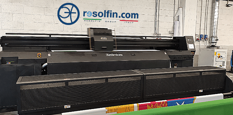 Tecniche di stampa su bandiere: stampante a sublimazione Resolfin