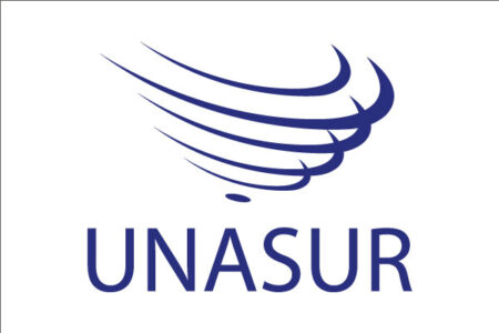 Bandiera UNASUR - Unione delle Nazioni Sudamericane (bianca)