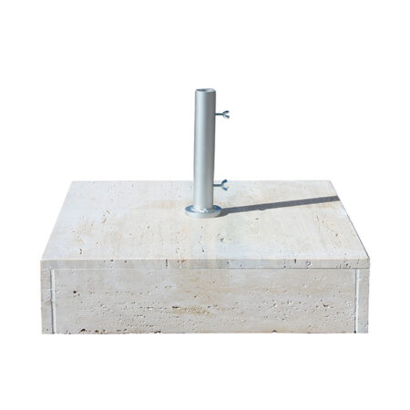 LBL - Base in cemento e travertino da 135 kg - 60x60x15 cm